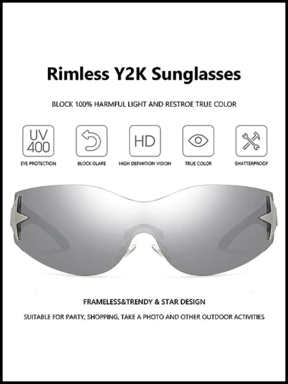N/A rimless y2k